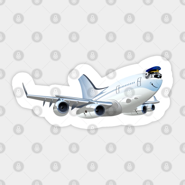 Cartoon plane Sticker by Mechanik